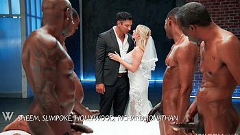 Danielle Renae's big black cock gangbang with massive endowment