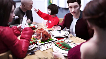 Christmas Blowjob Special with Stepmom - Big Natural Tits & Heart Problems