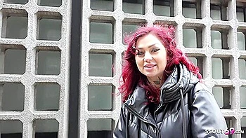 Redhead Teen 18+ Ria Red Pickup & Casting Fuck In Berlin