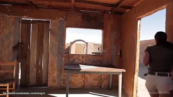 Beautiful babes rough fucked by soldier
