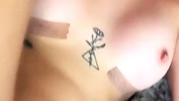 Small titted brunette amateur anal nailed at home