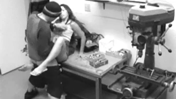 Co-worker of Cute Blonde has sex in the kitchen