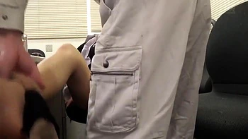 Japanese Babe Takes A Hard Pounding In The Office