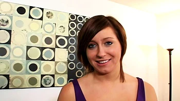 Lovely redhead teen gives a great pov blowjob