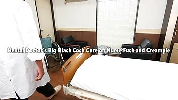 Asuka Ono Hentai Doctor's Big Black Cock Cure on Nurse Fuck and
