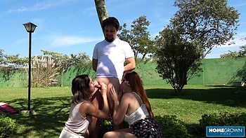 Pounding Pussies In The Sun - Scarlett Taylor, Stephan & Ema