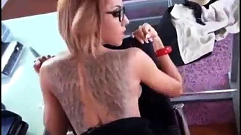 Secretary strips and gives boss a footjob in stockings: Brunette, Chaturbate  Milf Porn