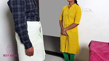 Sexy Komal the Maid Begs for Big Cock Doggystyle - Desi Aunty Tight Pussy Hardcore Rough Sex