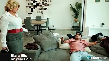 MILF Elara Elis 62 Fucks Young Friend Hardcore Blowjob Doggy Style Facial Cum