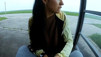 Risky POV blowjob on a public bus station by black lynn: Amateur, Verified Creators  Cum In Mouth Porn