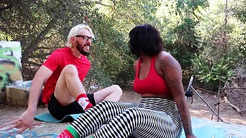 Lustery couple stay fit to fuck and enjoy intense orgasm