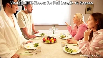 Sam Bourne & Antonia Sainz Fuck in Passionate Foursome - Blowjob & Doggystyle HD