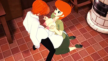 Boquete da milf do Dexter - desenho animado fodendo