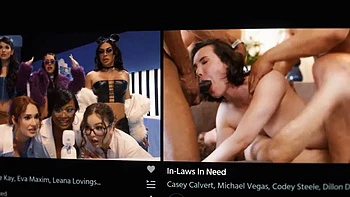 Suerte follando un trío anal ardiente con Katie Kush