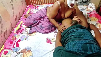 Step Mom Cares for Injured Son with Sexy Tamil Moans