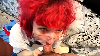 Dino Nuggiess POV Blowjob with Huge Facial