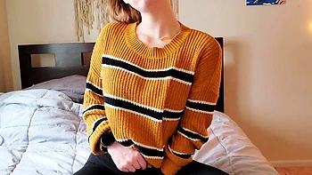 Großbusige blonde Teen Solo Webcam Masturbation