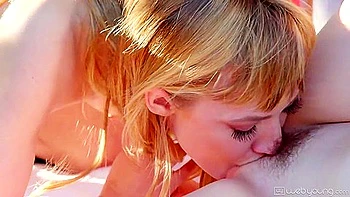 Dykes lesbianas besándose al aire libre