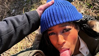 Vicky Menage gets bbc pounding her pussy in car