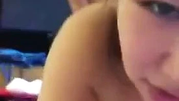 Chinese Babe Sucks Cock Doggy Style with Big Ass