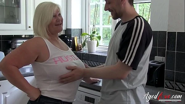 AgedLovE Busty British Blonde Mature Hardcore