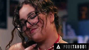 MILF Cory Chase Blocks Stepson While Husband Fucks GF Leana's Big Tits