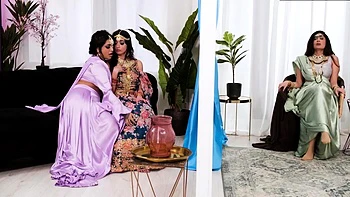 Heiße indische Lesben lecken, fingen und kommen