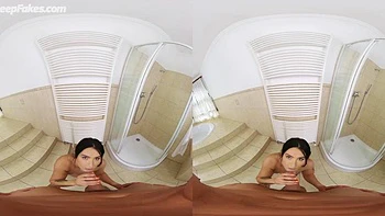 Falsa Daisy Ridley dá boquete, doggy e cowgirl em VR