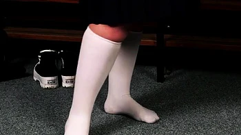 Stockings baes satisfy lucky guy