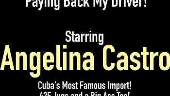 Огромные силикoновые сиськи и жирная жопа Анжелины Кастро в жёстком ебле