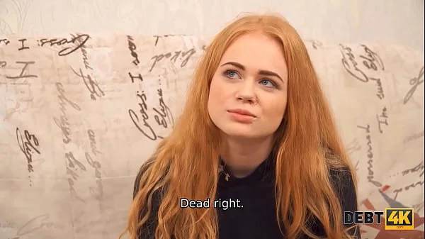 DEBT4k. Quickie with debt collector helps cutie obtain so needed delay