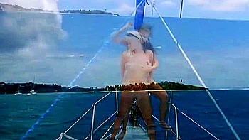 Lucy Lee fudendo o cu vintage no Caribe