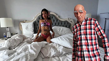 Skinny Asian Teen 18yo Fucked Hard by Dirty Old Landlord - Cowgirl, Doggy & Rimjob in 4K