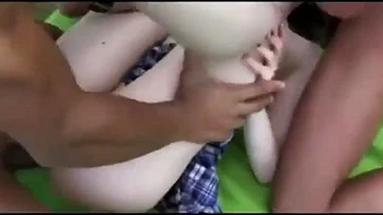 Серенити и Мила Винсент: Минет, наездница, догги гангбанг