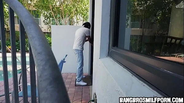 Milf catches her friend's son sniffing her dirty panties.