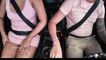 Uber Driver Gets Into Beautiful Passengers Panties