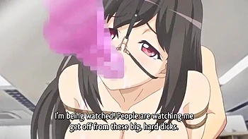 Японский хентай с Оффианс трахом