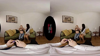 Hartes Cowgirl-Blowjob POV in VR