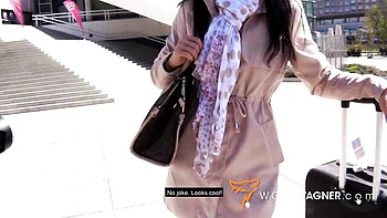 Wolf Wagner's Small Tits Deep Throat with Big Cock