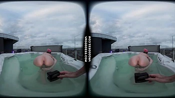 Adele Jerks Off Naked in Jacuzzi BTS