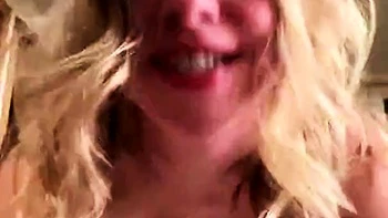 Tiny teen jerks off hard in passionate POV