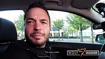 German pussy eating with SubLisa's natural tits