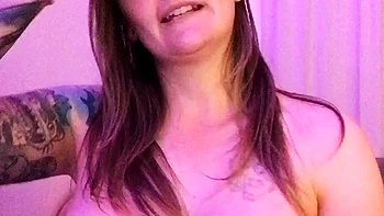 Leann, brunette amateur with huge tits solo