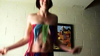 Small-Tit Brunette Teen Anal Masturbation