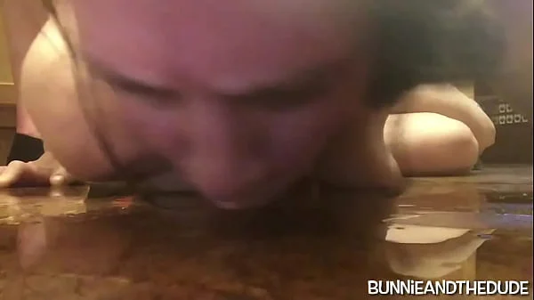 Hardcore Drag her over the floor by her hair Rough Cleanup Squirt Mess - BunnieAndTheDude