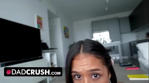 DadCrush - Stunning Naughty Latina Babe Camila Cortez Disciplined By Big White Cock