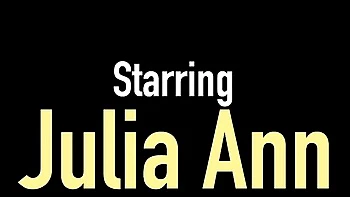 Busty Cougar Julia Ann Fingering Her Fake Tits