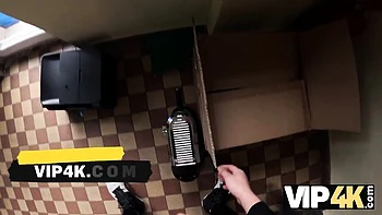 18yo Brunette Fucked by Debt Collector POV