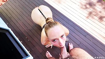 Scarlet Chase Fucked Rough Anal Cowgirl Outside