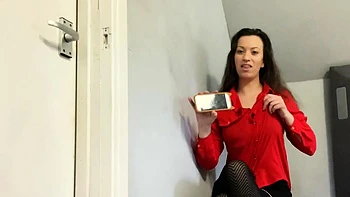 Classy British Babe Teases with Micropenis BDSM Play
